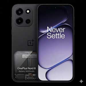 OnePlus Nord 6 9000mAh battery and 80W charger