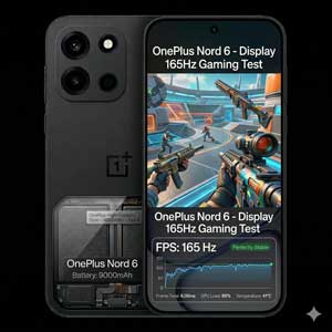 OnePlus Nord 6 display 165Hz gaming test