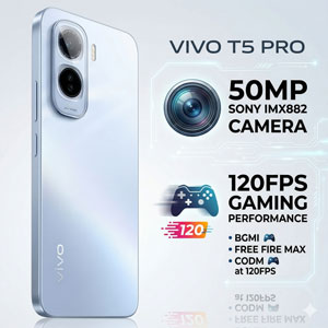 Vivo T5 Pro Camera 50MP Sony IMX882 and 120FPS gaming performance