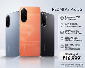 Redmi A7 Pro 5G Price in India and full specifications table