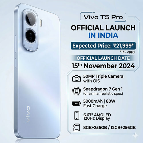 ivo T5 Pro Price in India and official launch date announcement banner